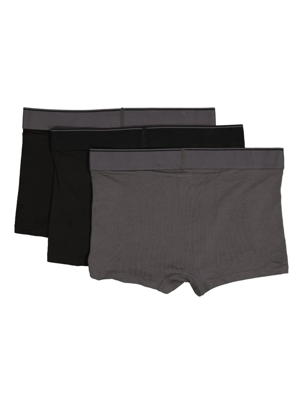 Diesel Drie boxershorts met logodetail Grijs