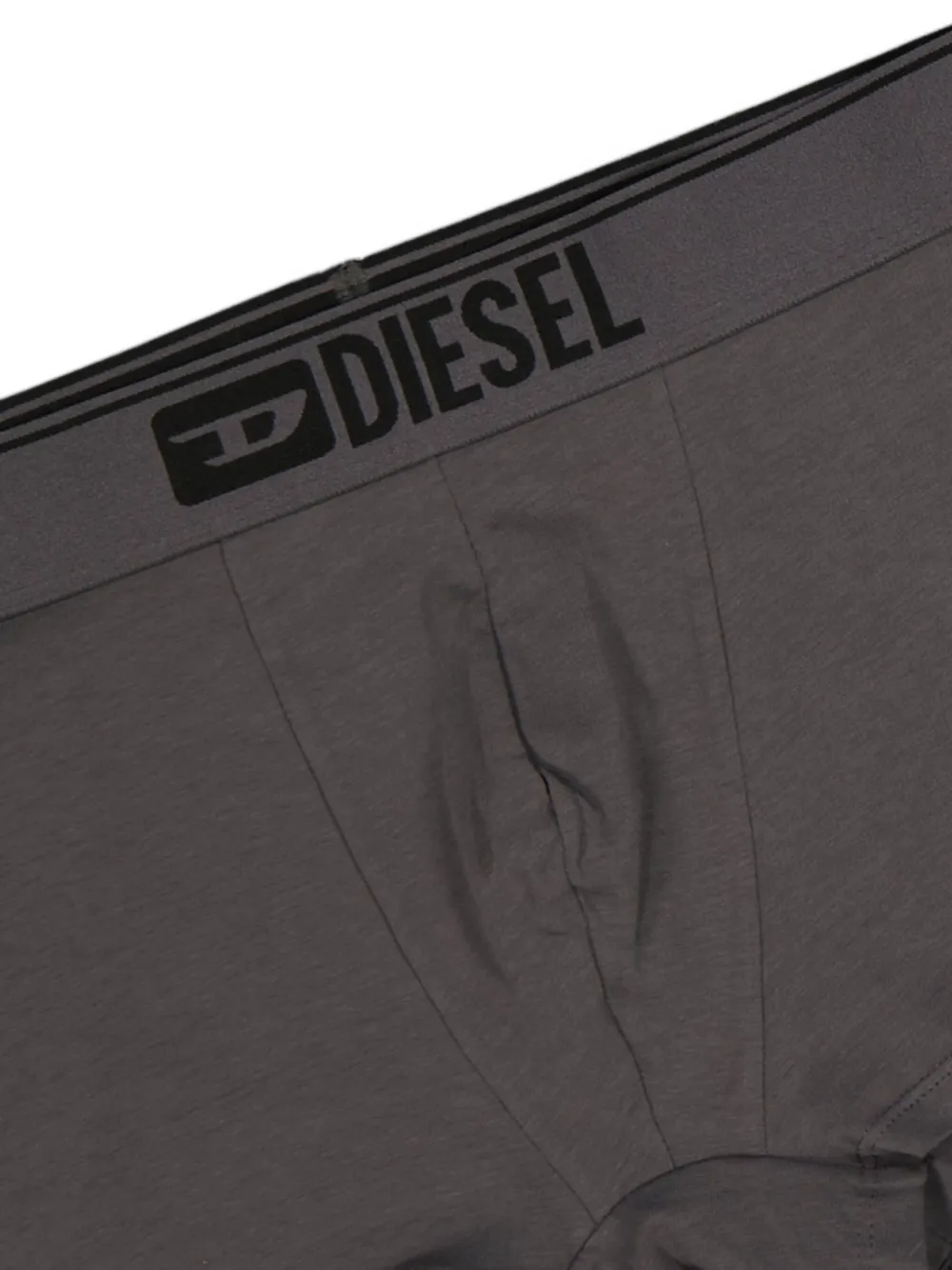 Diesel Drie boxershorts met logodetail Grijs
