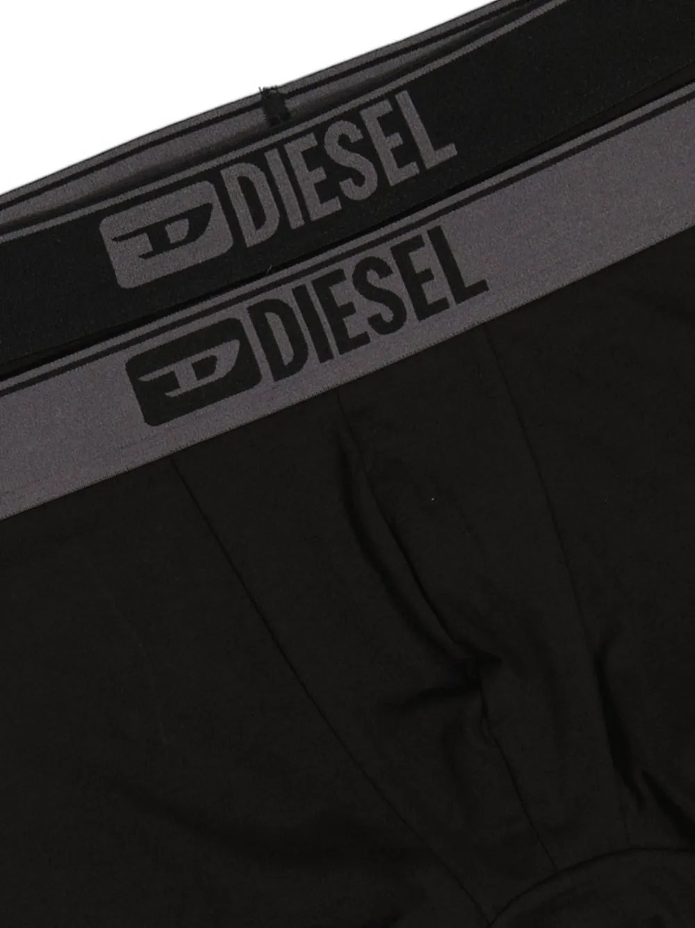 Diesel Drie boxershorts met logodetail Grijs