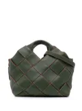 Loewe Pre-Owned 2020 Small Woven Leather Surplus Basket Bag satchel - Green