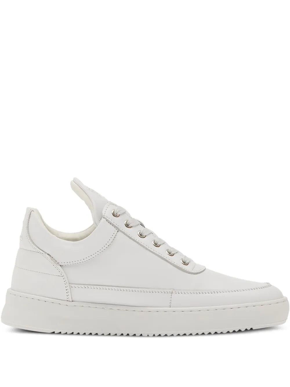 Filling Pieces Nappa-leather Sneakers In White