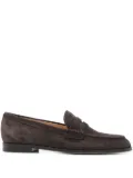 Gianvito Rossi Georgie penny-strap suede loafers - Brown