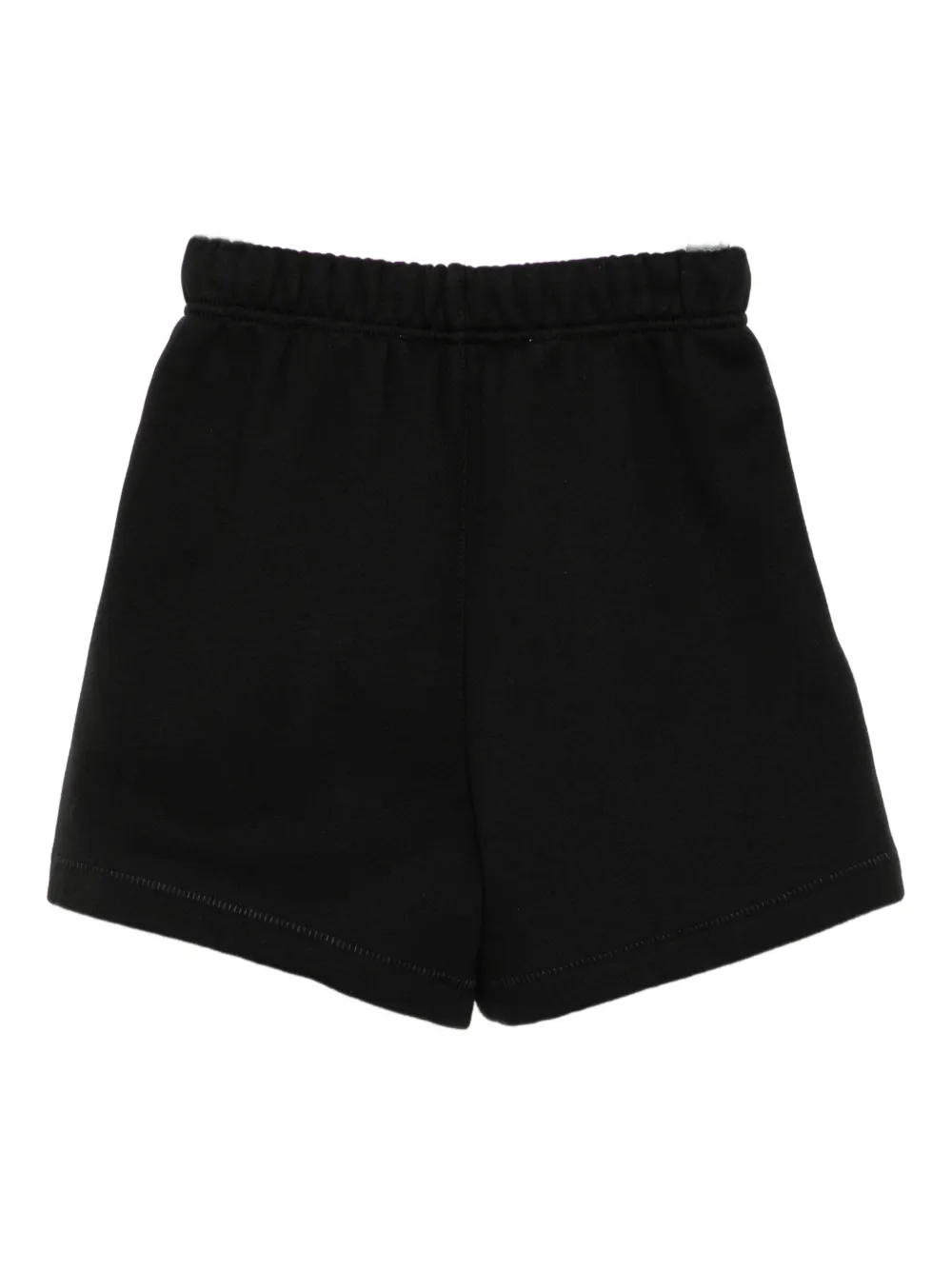 Essentials Embossed-logo Shorts In Black