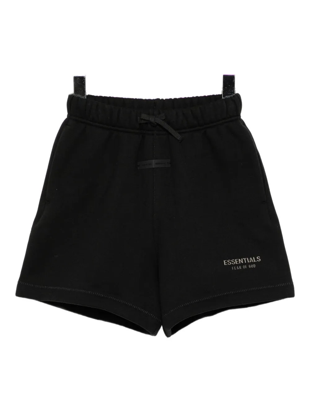 Essentials Kids' Embossed-logo Shorts In Black