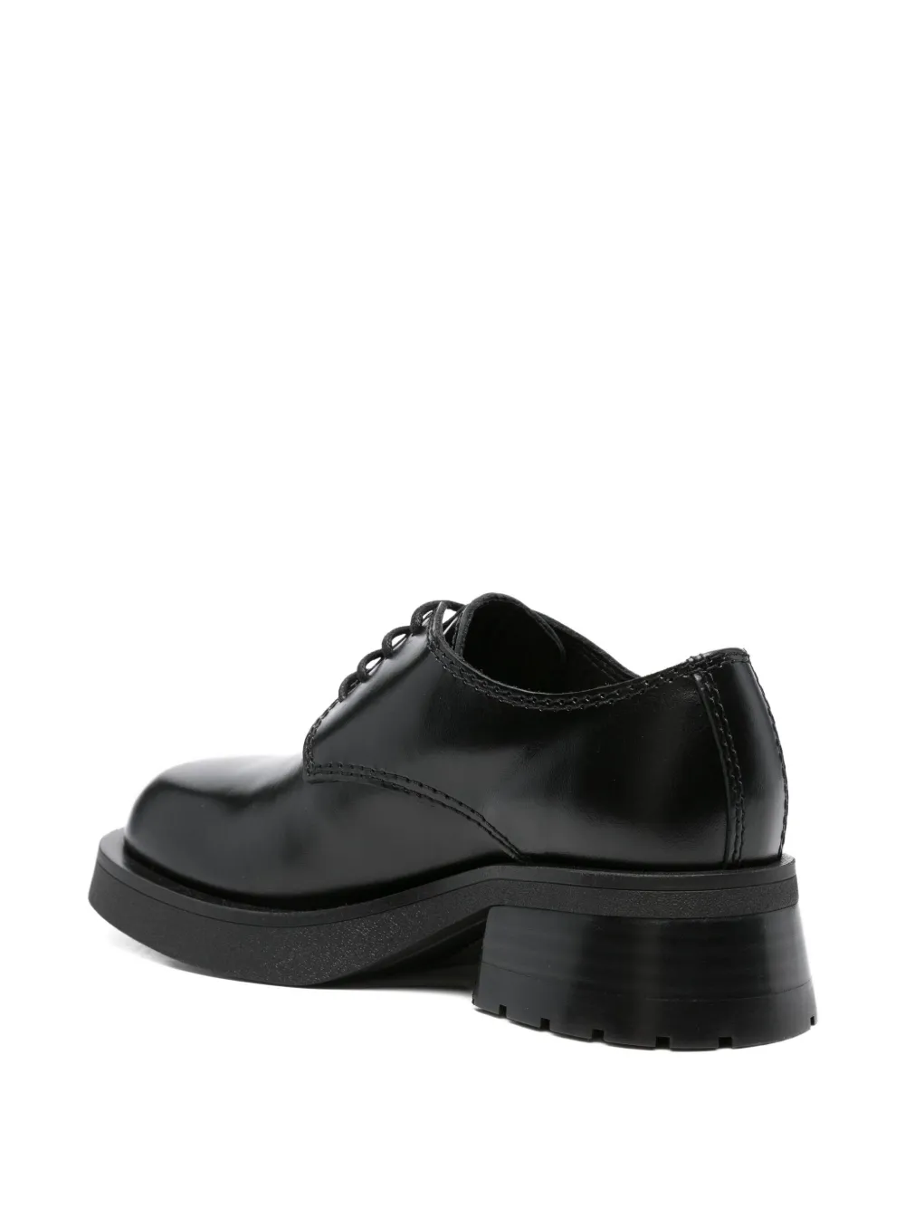 Miista Althea lace-up platform derby shoes Black
