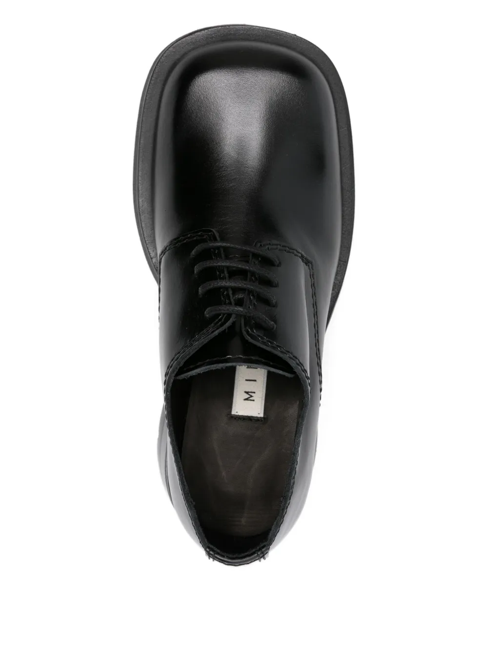 Miista Althea lace-up platform derby shoes Black