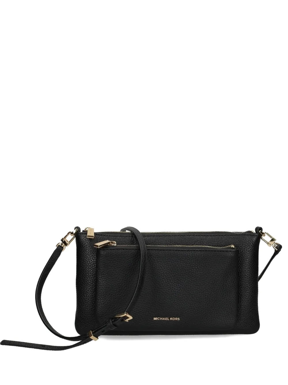 Michael Michael Kors Versatile Leather Shoulder Bag With Chain Strap In Black