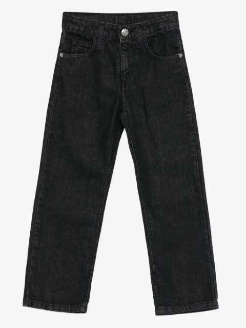 John Richmond Junior logo-plaque jeans