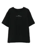 John Richmond Junior embroidered snake-print T-shirt - Black