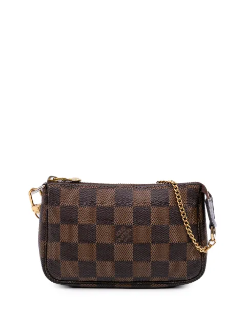 Louis Vuitton Pre-Owned Borsa a mano Mini Pochette Accessoires in tela Damier Ebène 2007