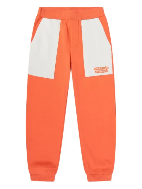 Emporio Armani Kids pantalones con parche del logo