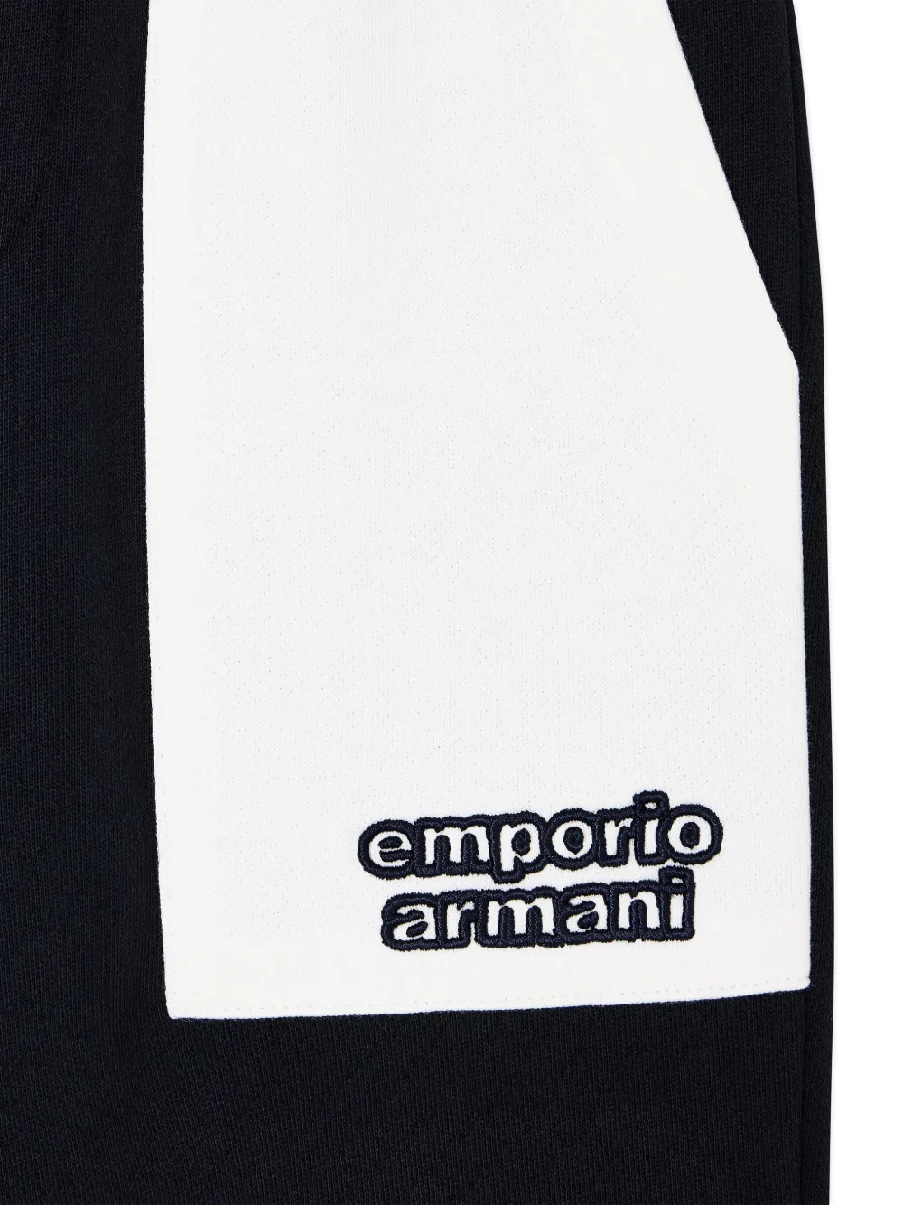 Emporio Armani Kids Trainingsbroek met vlakken Blauw