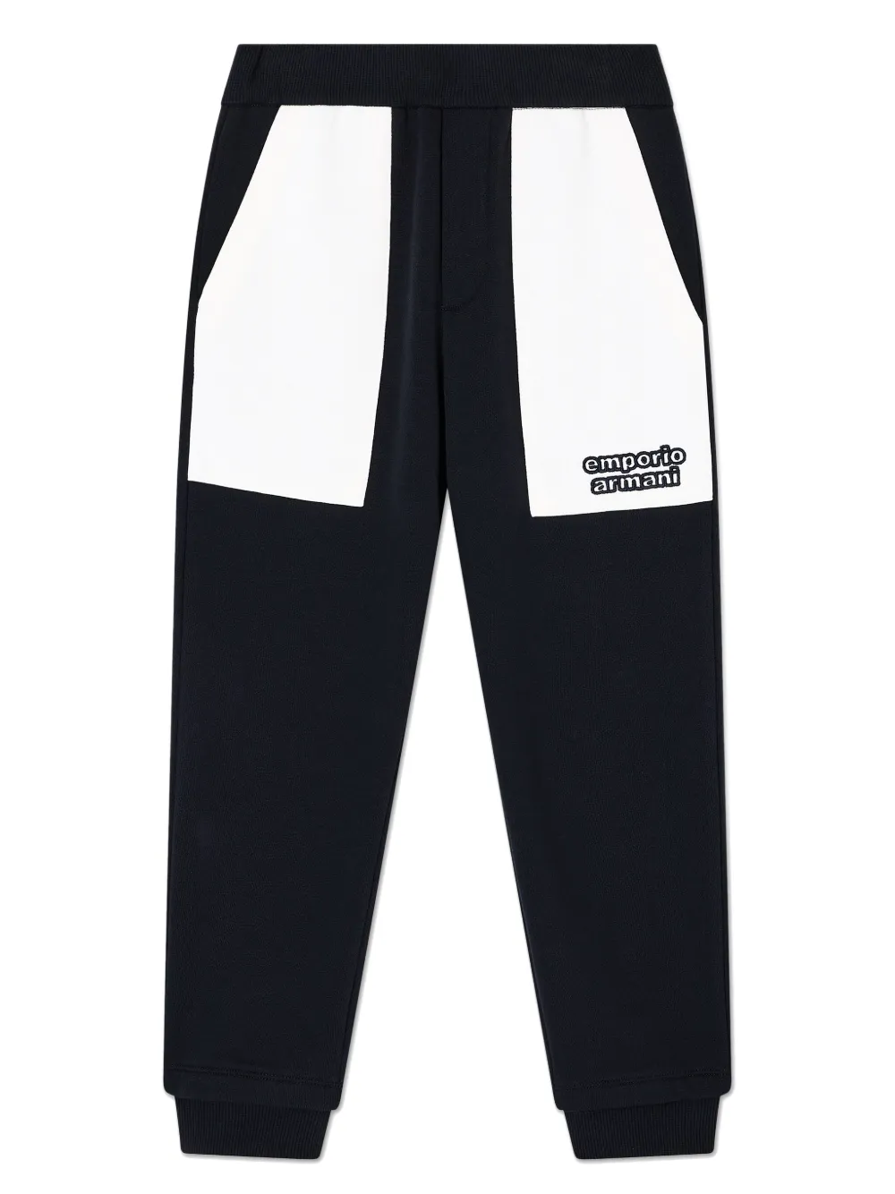 Emporio Armani Kids panelled track pants - Blu