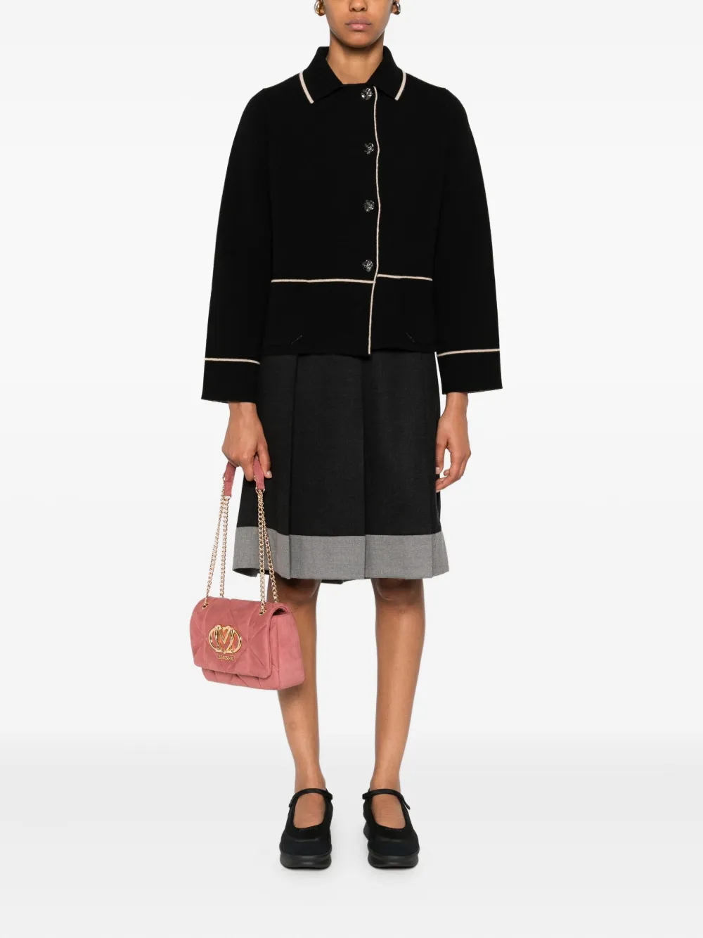 Cividini polo-neck long-sleeves cardigan | Cardigans | Image 2