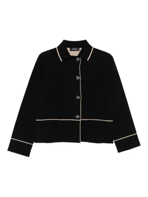 Cividini polo-neck long-sleeves cardigan