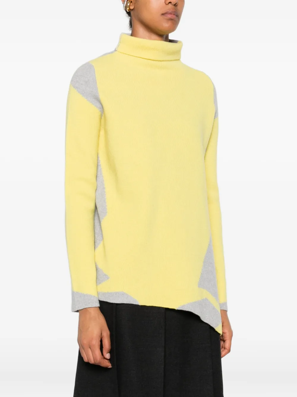 Cividini Panelled Wool Sweater In Multi