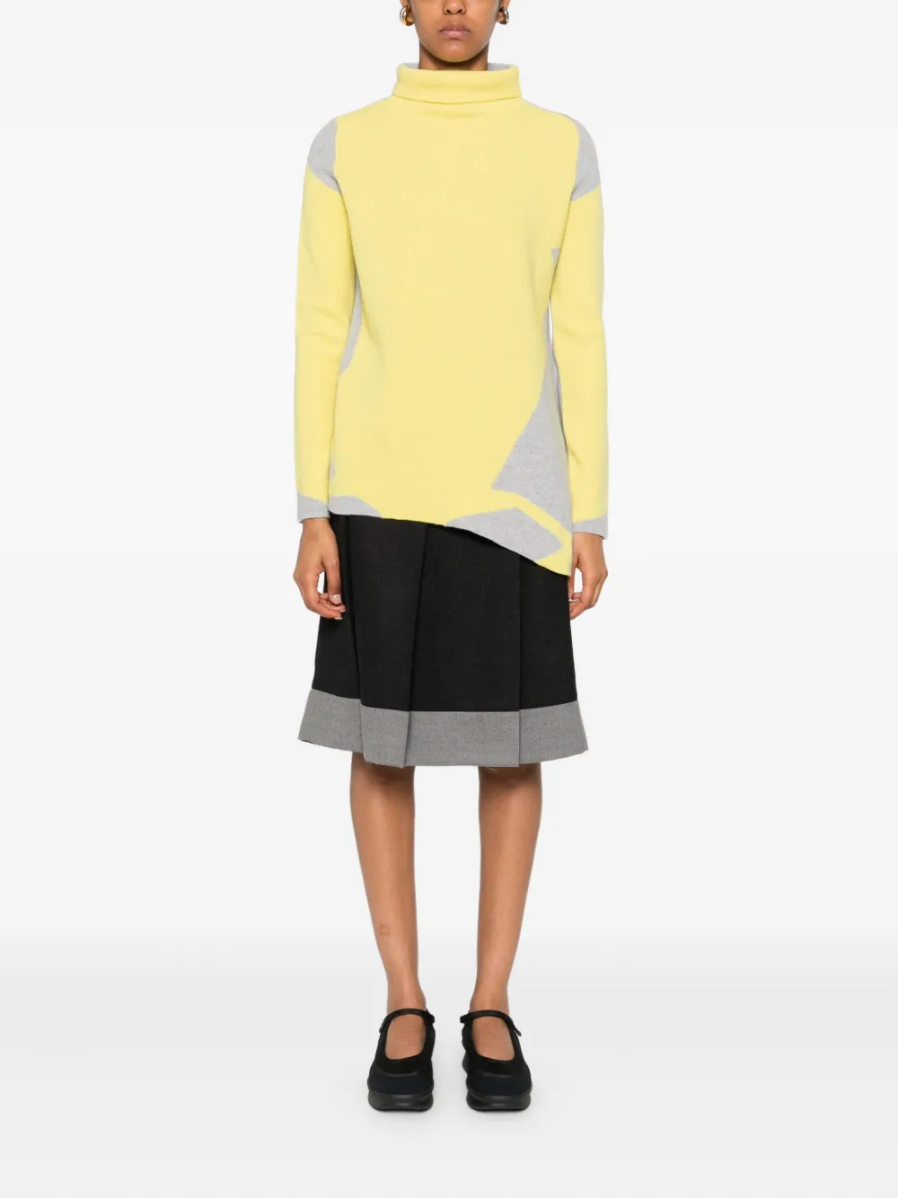 Cividini Panelled Wool Sweater In Multi