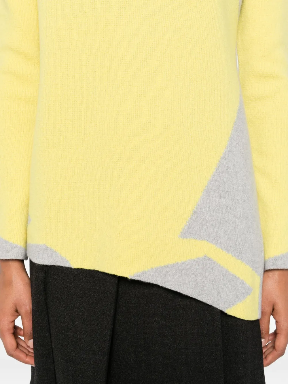 Cividini Panelled Wool Sweater In Multi