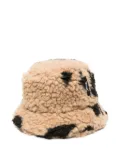 MSGM fur-effect bucket hat - Neutrals