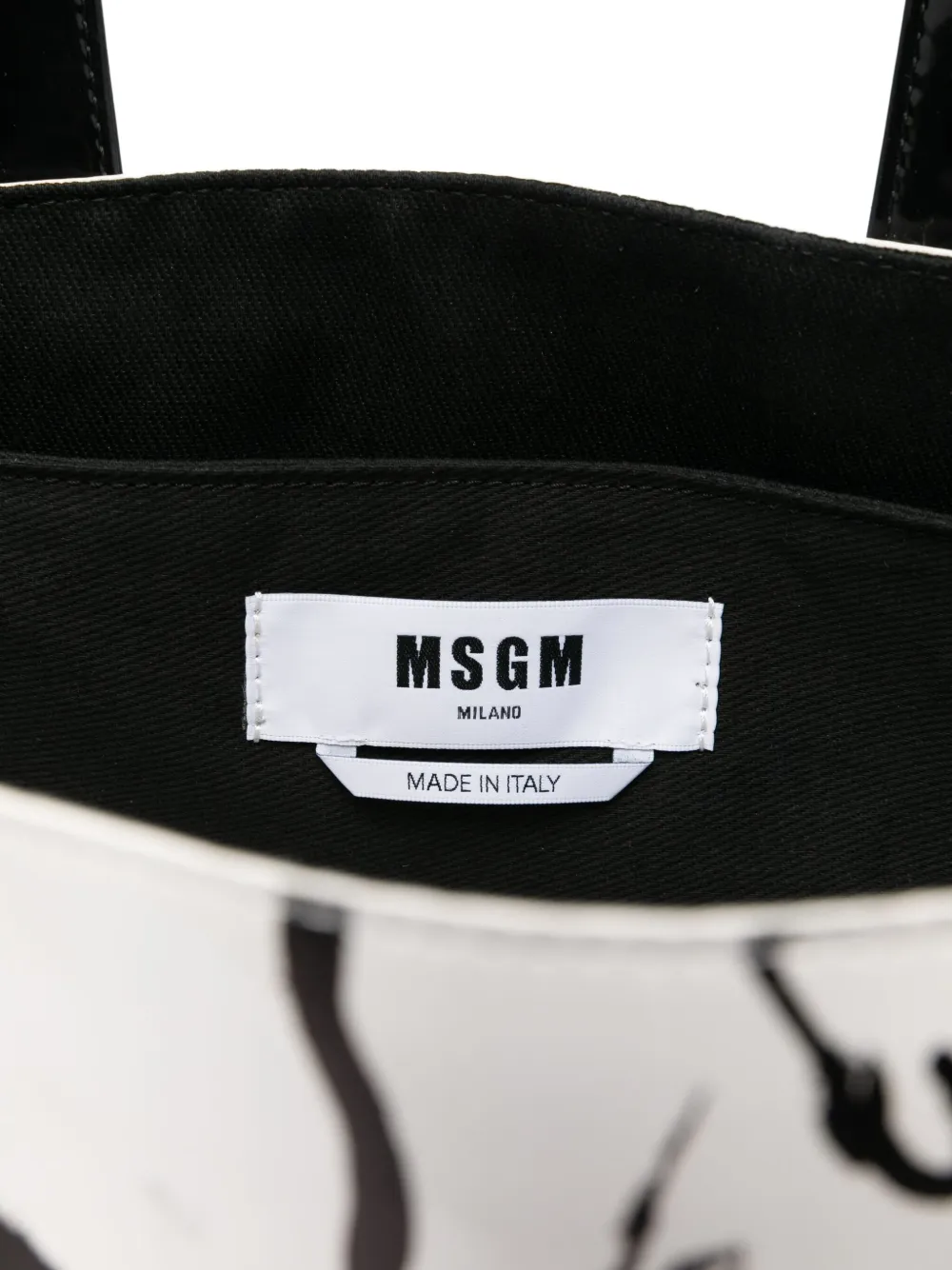 MSGM Shopper met konijnprint Wit