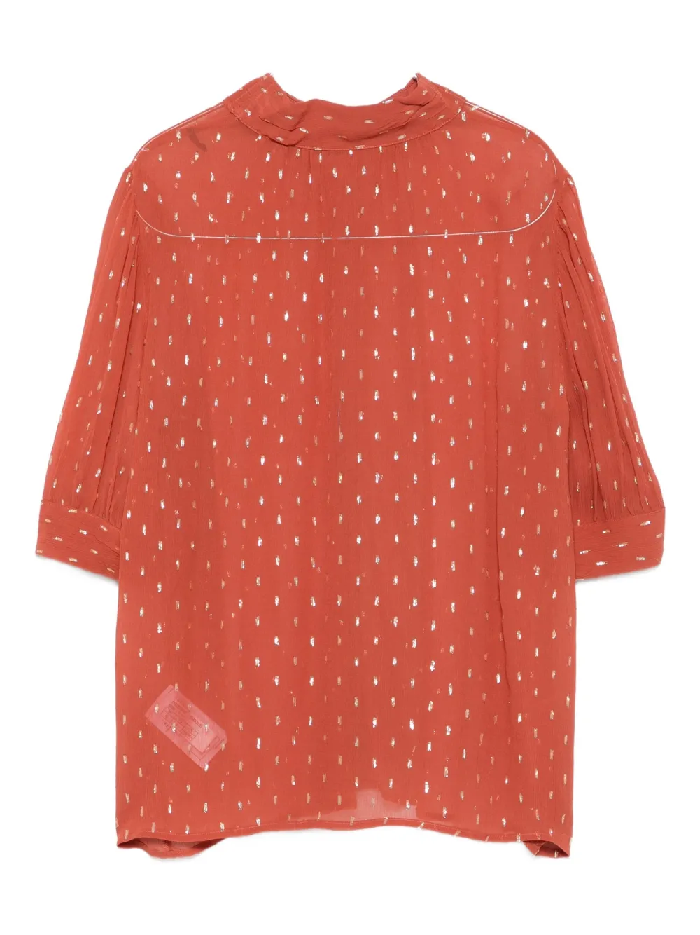 Ba&Sh metallic-dot button blouse - Bruin