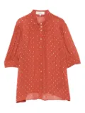 Ba&Sh metallic-dot button blouse - Brown