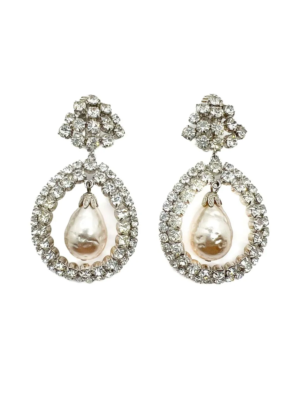 Jennifer Gibson Jewellery Orecchini Manfred Kleinert Baroque anni '50 - Argento