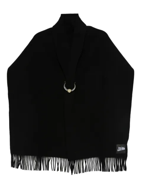 Jean Paul Gaultier ring-detail fringed scarf