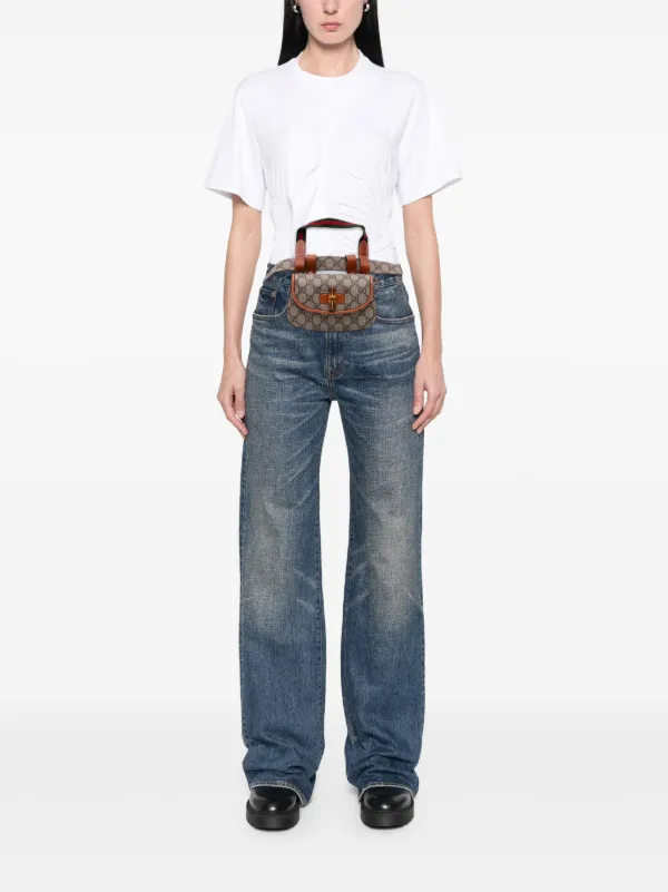 Gucci Pre-Owned 2016-2025 ミニ GGスプリーム ウェブ バンブー 1947