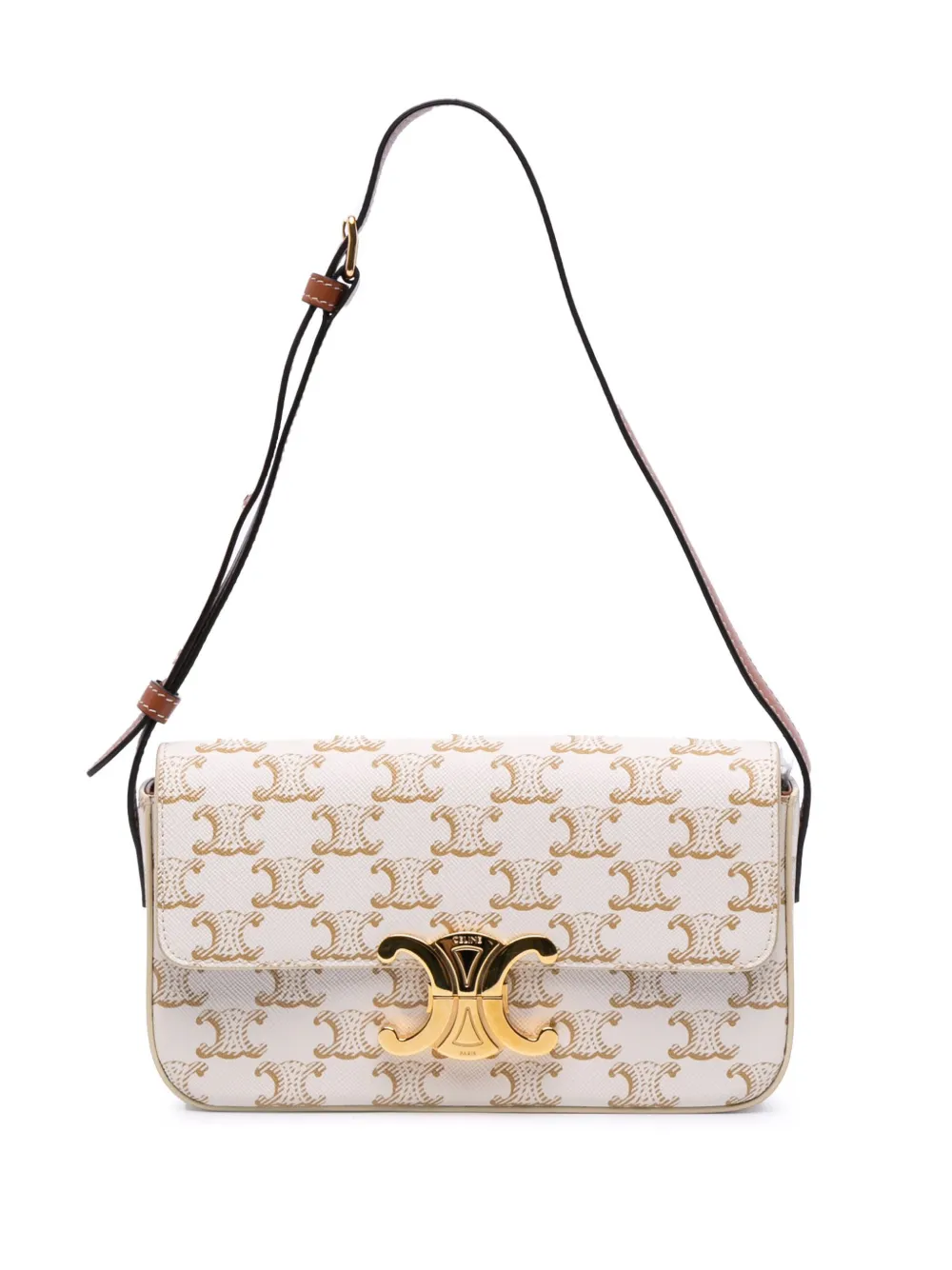 2021 Triomphe Coated Canvas Claude shoulder bag