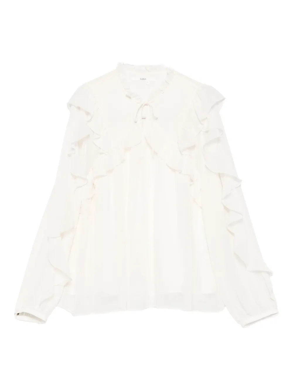 Ba&Sh Shirt met ruches Beige