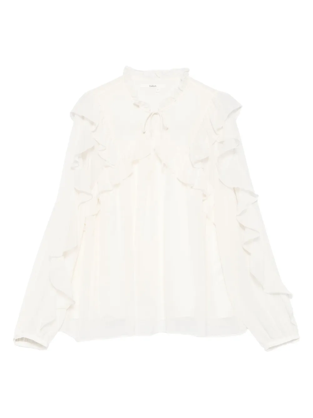 Ba&Sh Shirt met ruches Beige