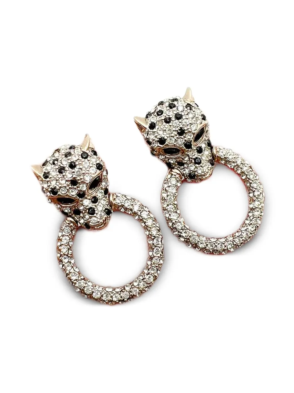 Jennifer Gibson Jewellery 1990s Butler & Wilson Big Cat crystal earrings | Image 2