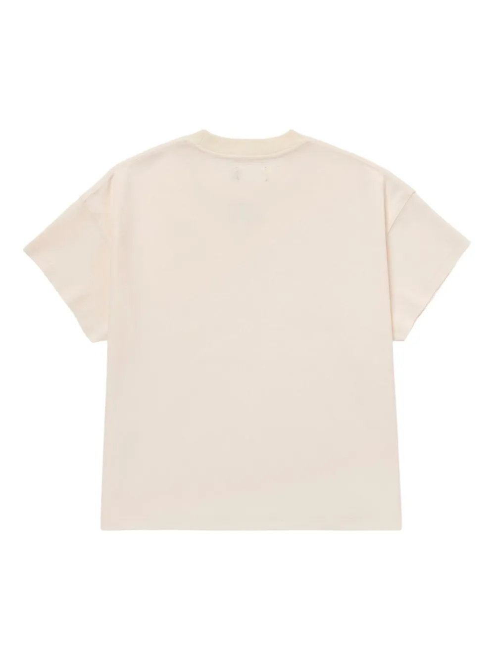 Honor The Gift Pendant Box T-shirt met gerafelde afwerking Beige
