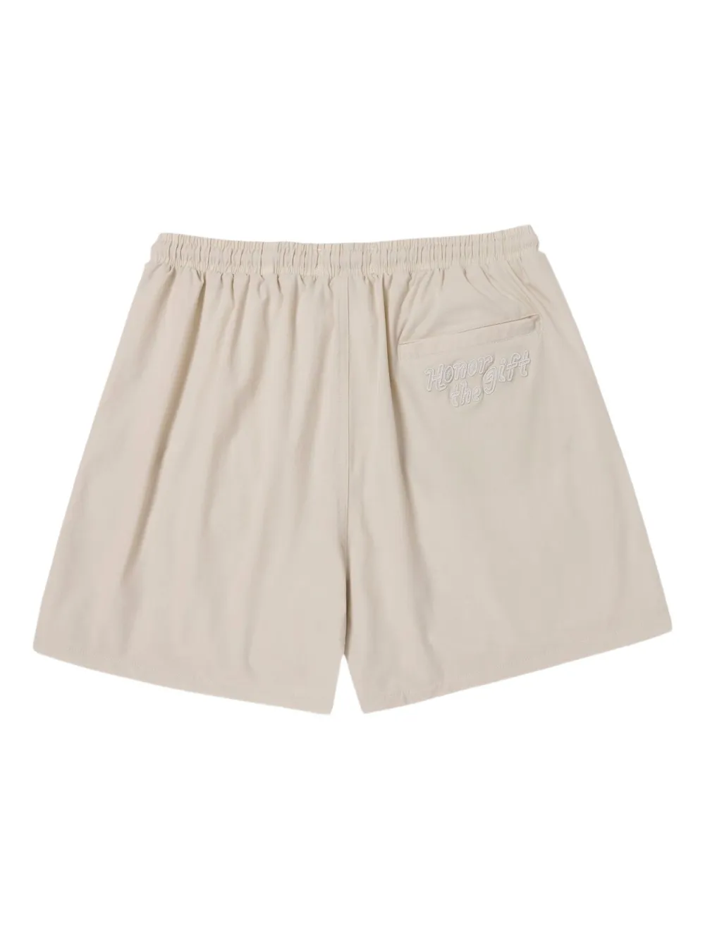 Honor The Gift embroidered-logo trunk shorts - Beige