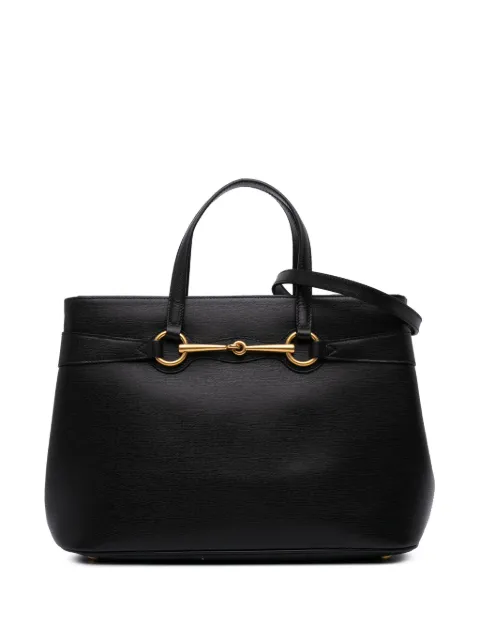 Gucci Pre-Owned 2016-2025 Medium Leather Bright Bit satchel