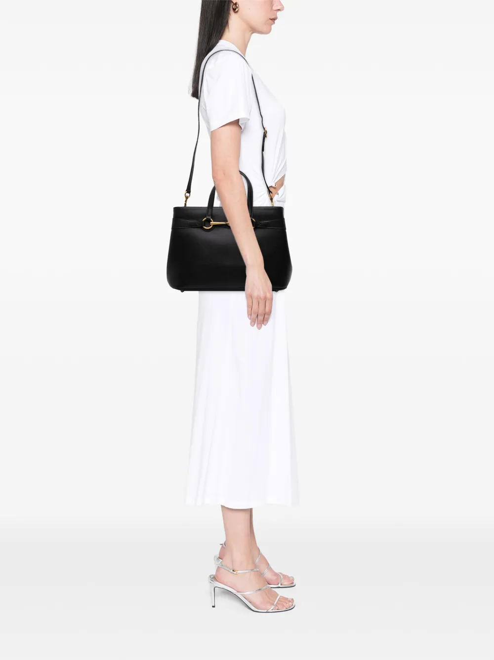 Gucci Pre-Owned 2016-2025 Medium Leather Bright Bit satchel | Pre-Owned | Image 2