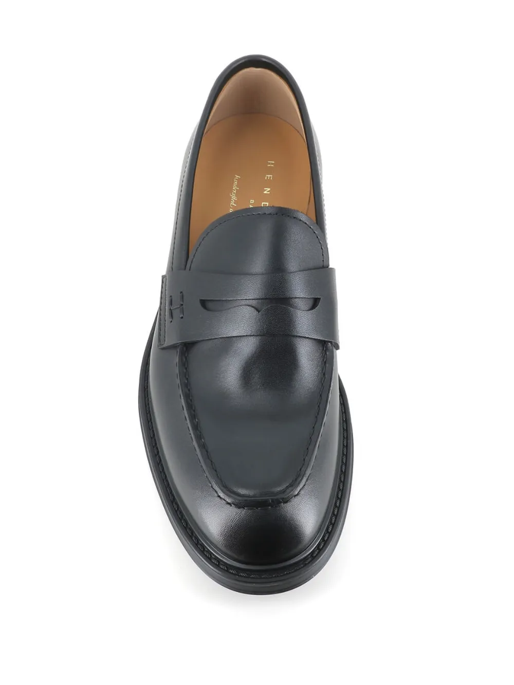 Henderson Baracco penny-leather loafers Black