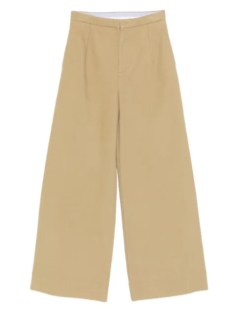 Jejia pleated-front wide-leg trousers