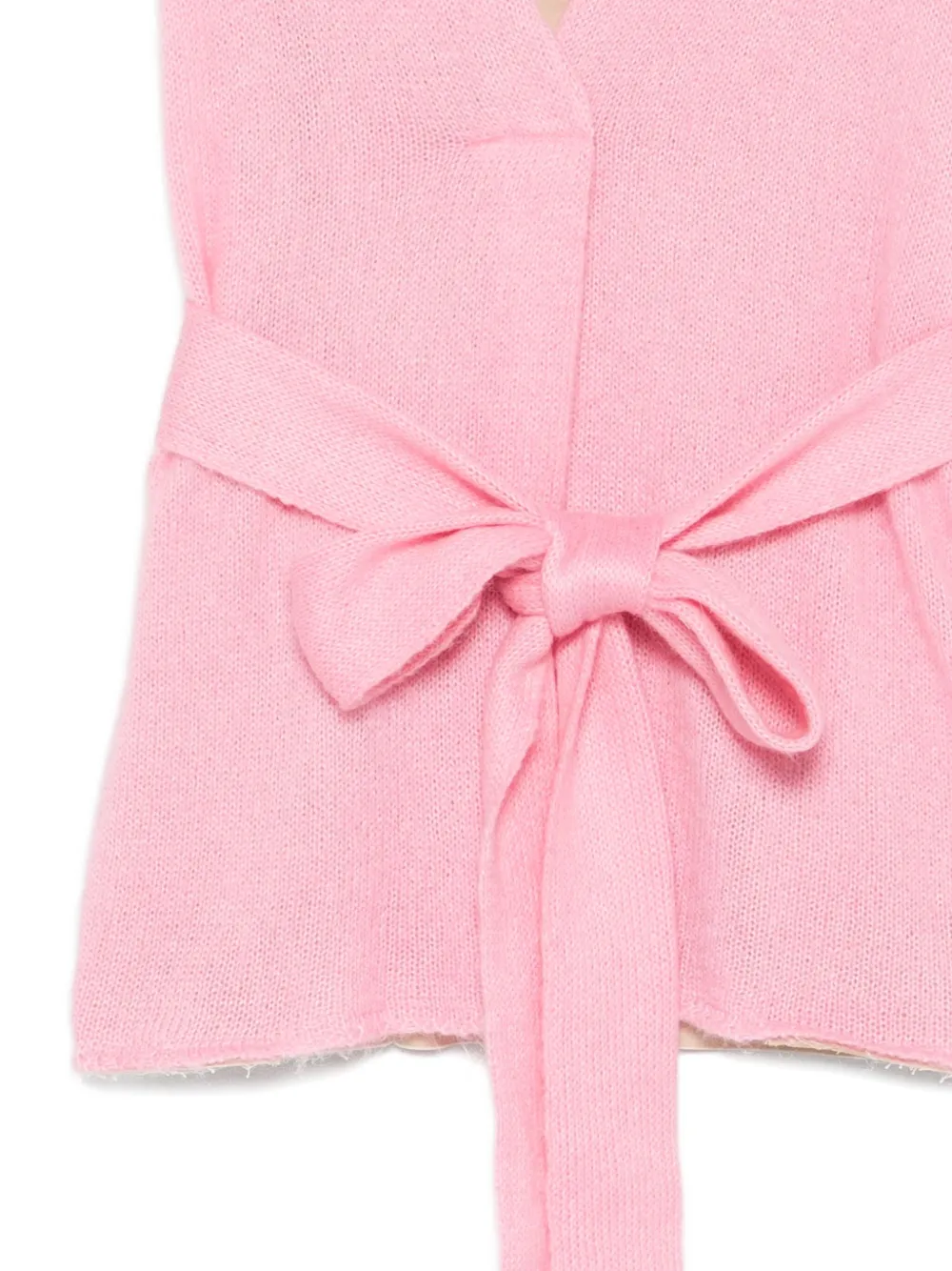 Jejia belted V-neck top Roze