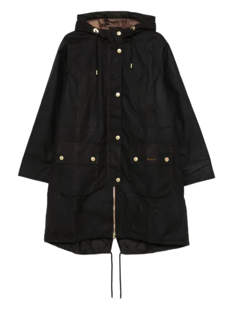 Barbour hooded buttoned coat