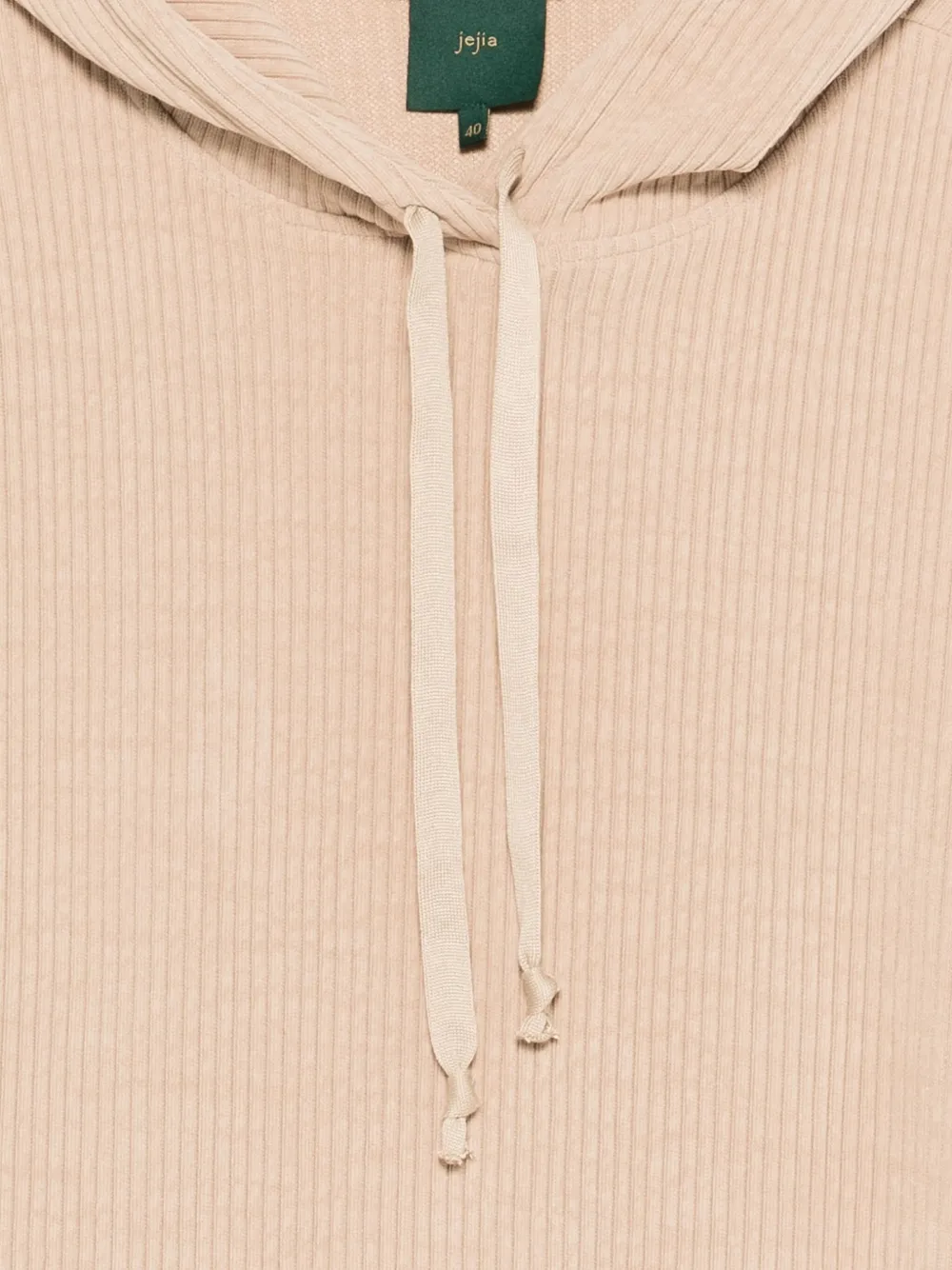 Jejia ribbed hooded sweater Beige