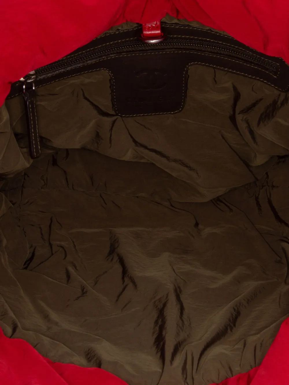 Pre-owned Chanel 2009-2010 Small Quilted Nylon Coco Cocoon Tote Bag In Green