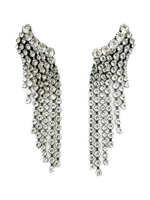 Jennifer Gibson Jewellery أقراط 'إيزابيل مارانت' كريستال طويلة ومتتالية من عقد التسعينيات
