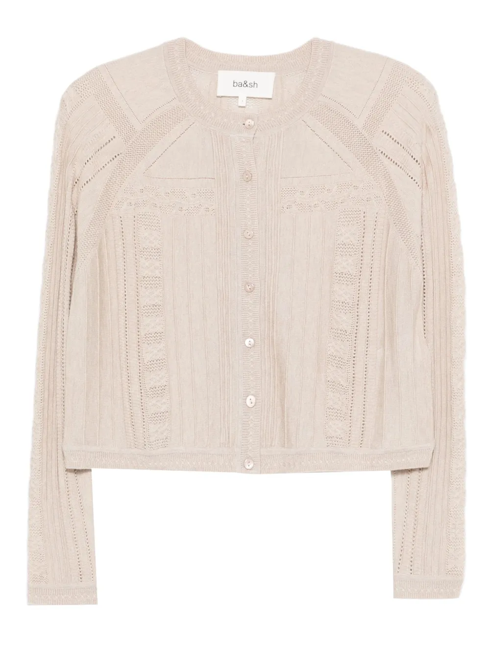 Ba&Sh Puria vest met knopen Beige