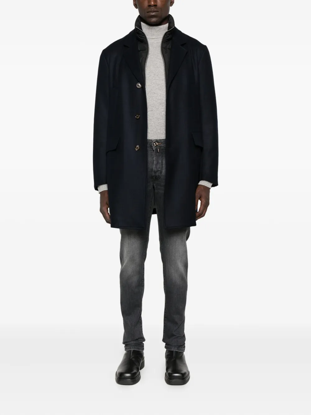 Jacob Cohën Jeans met knoop- en ritssluiting - Zwart
