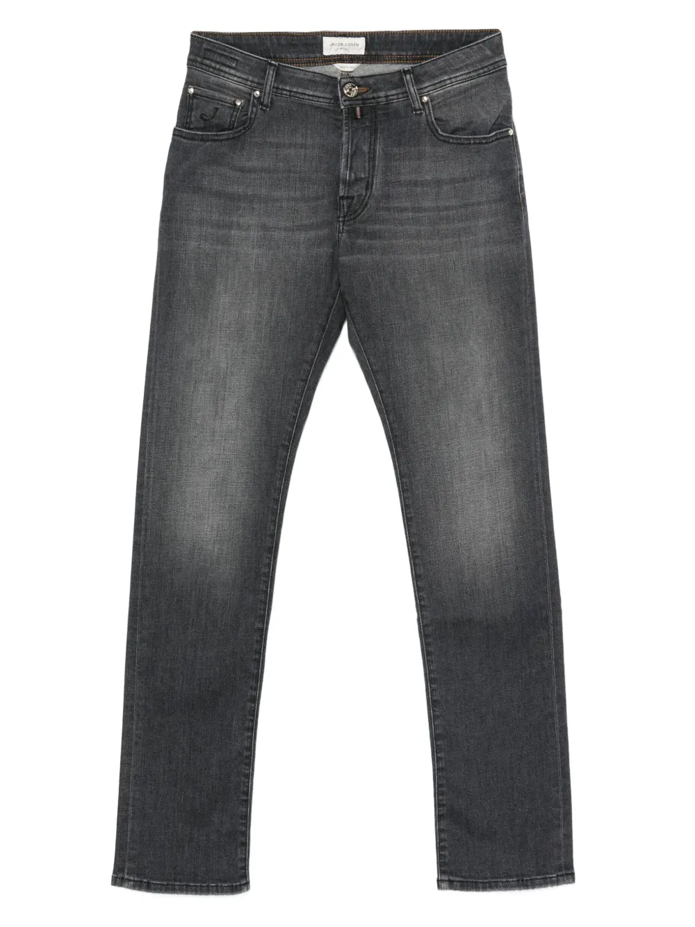 Jacob Cohën Jeans met knoop- en ritssluiting Zwart