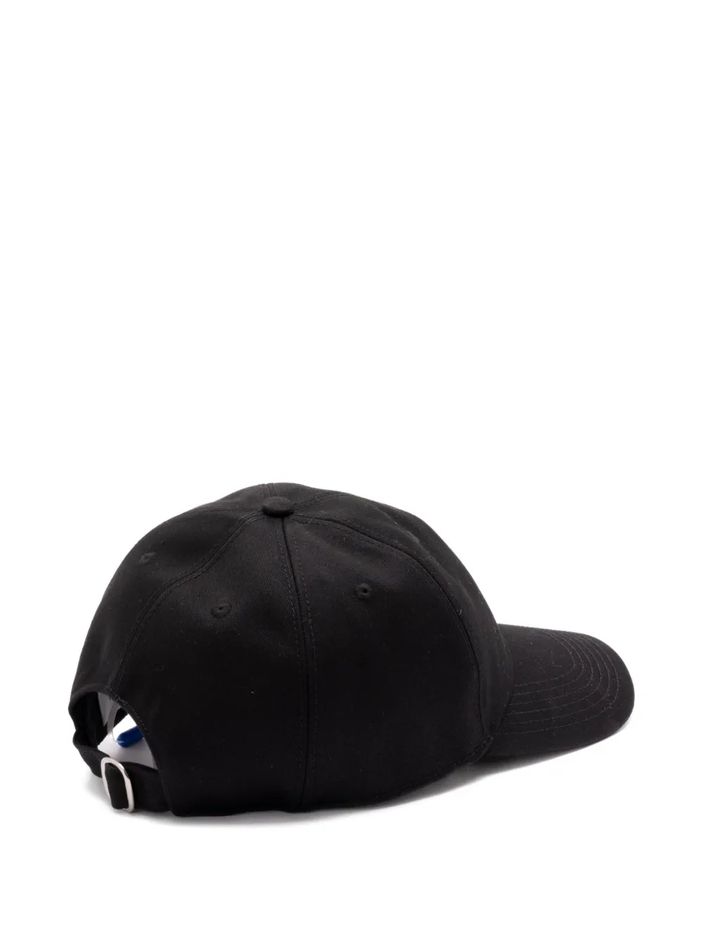 Off-White Honkbalpet met geborduurd logo - Zwart