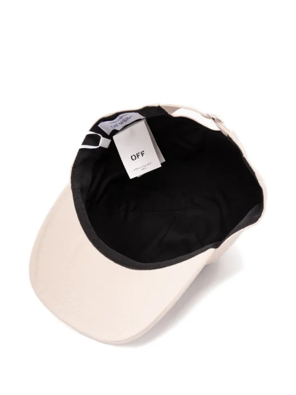 Off-White Off-logo Stamp Cap Neutrals FARFETCH IN
