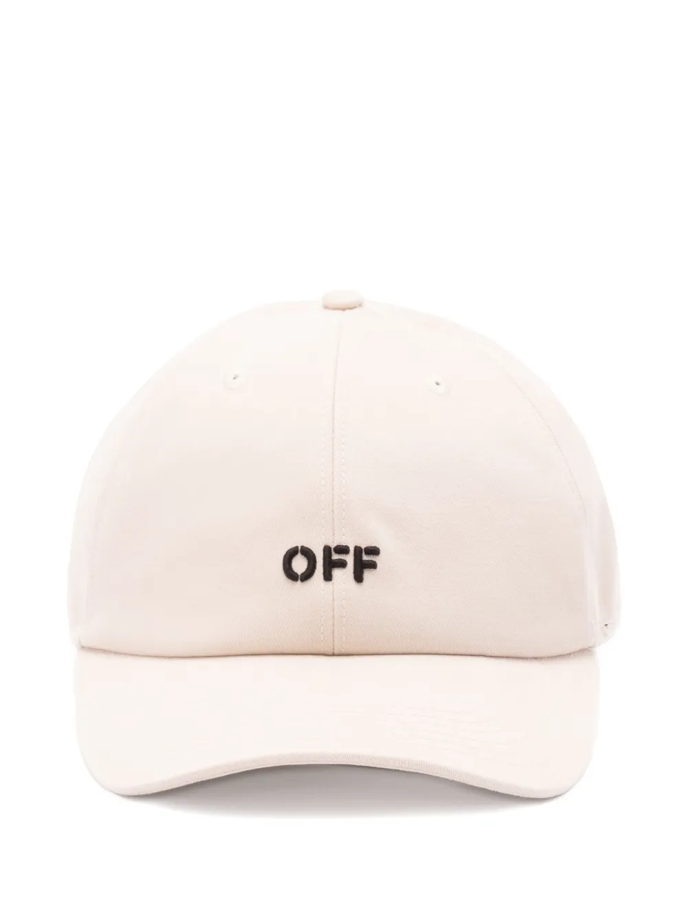 Off-White Off-logo stamp cap Beige